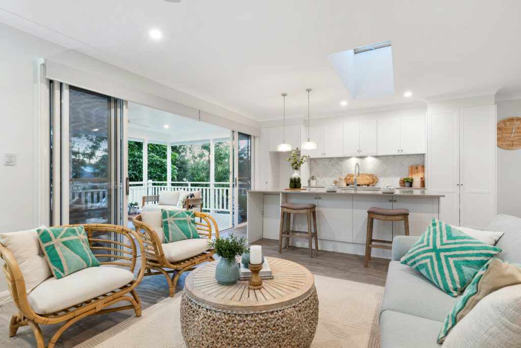 A bright, welcoming open-plan living space